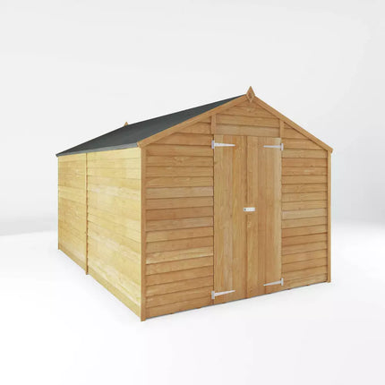 Mercia 12 x 8ft Premium Wooden Overlap Apex Shed - Secure, Spacious, and Durable Garden Storage Solution