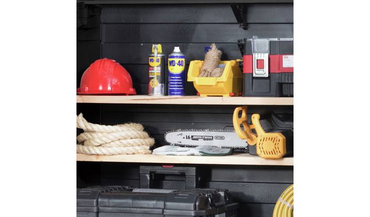 Keter Store It Out Midi 880L Garden Storage Box: Durable, Stylish Brown Outdoor Organizer for Bins & Tools