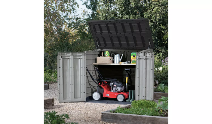 Keter Store It Out MAX 1200L Garden Storage Shed: Durable 5 x 3ft Outdoor Organizer for Tools, Furniture, and Wheelie Bins